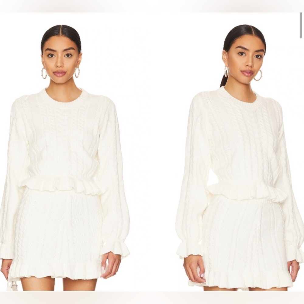 Show Me Your Mumu Ridley Ruffle Sweater and Skirt Set